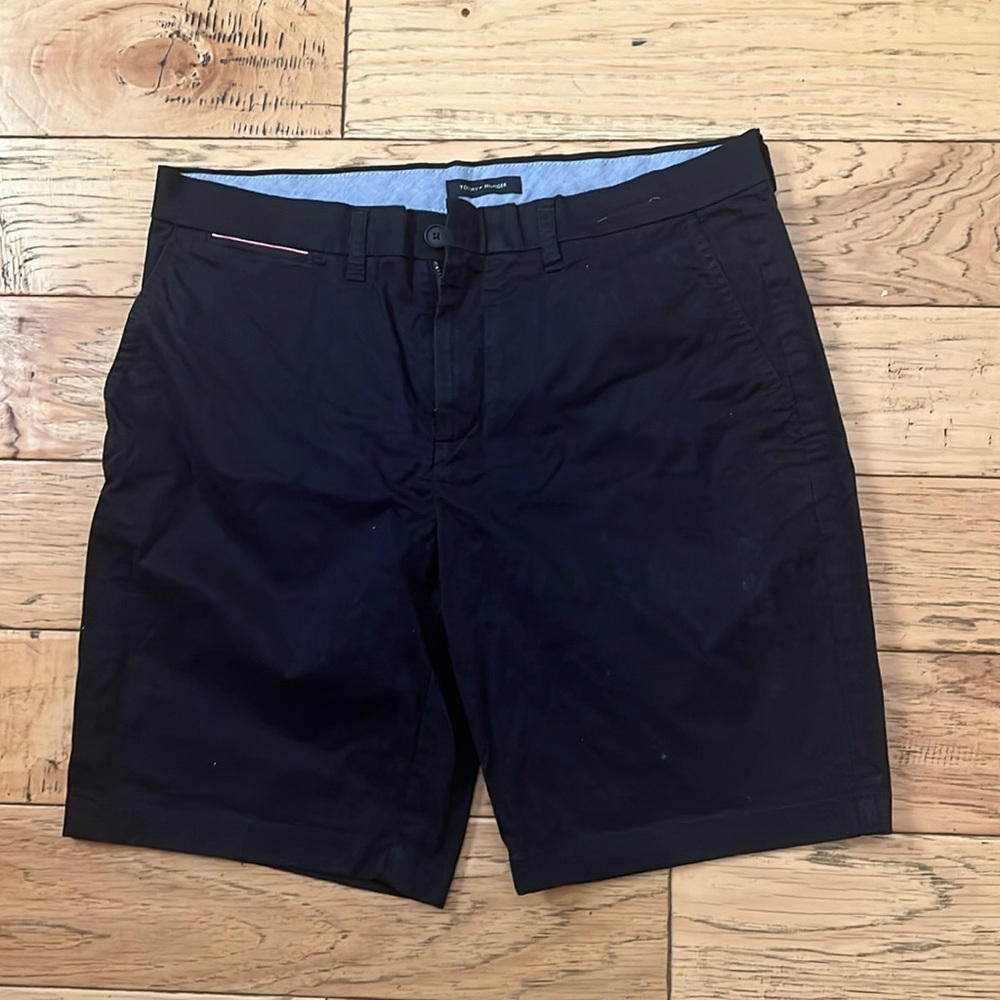 Tommy Hilfiger Blue Flat Front Shorts